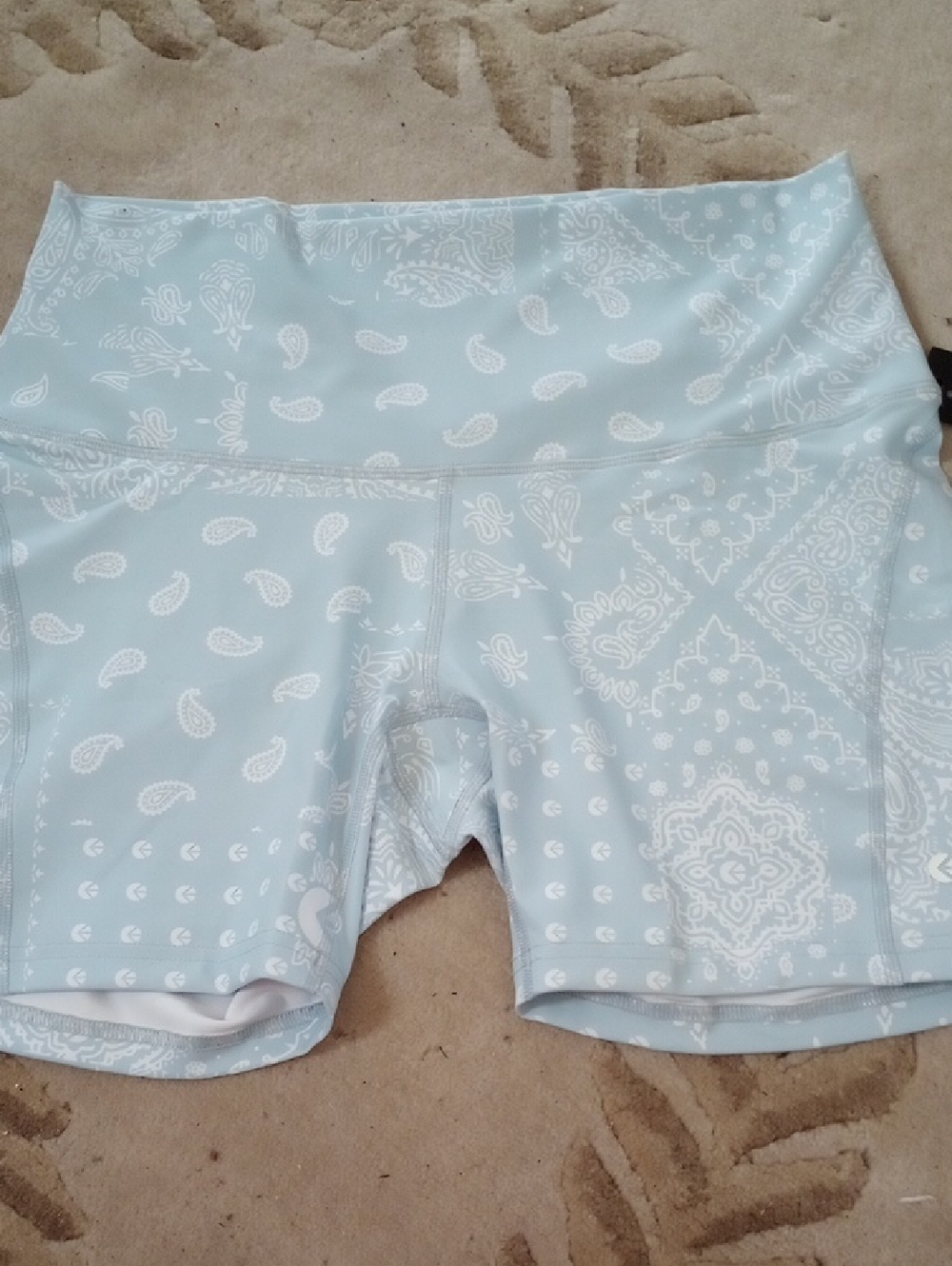 🥰3/$25 NWT ETHIKA "ICE PAISLEY" Biker Short". 5 3/4 Inseam. ALL DAY BODYSHAPER!